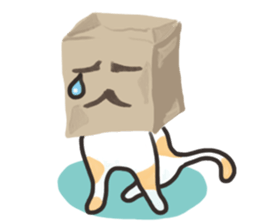 bag and cat sticker #12520837