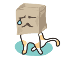 bag and cat sticker #12520837