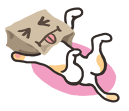 bag and cat sticker #12520839