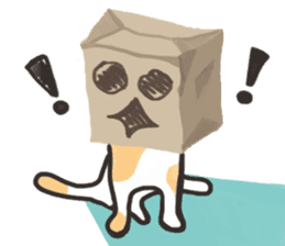 bag and cat sticker #12520844