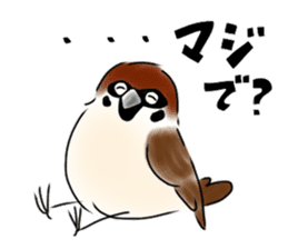 Daily life of a Sparrow sticker #12520849