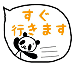 Rabbit & Panda honorifc words. sticker #12520949