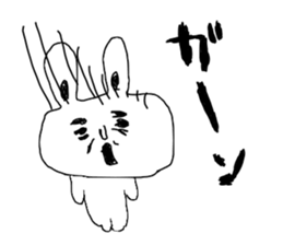 The Rabbit which needs to take a break sticker #12521391