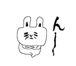 The Rabbit which needs to take a break sticker #12521392