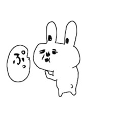 The Rabbit which needs to take a break sticker #12521394