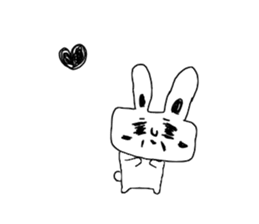 The Rabbit which needs to take a break sticker #12521396