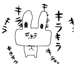 The Rabbit which needs to take a break sticker #12521400