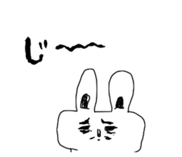 The Rabbit which needs to take a break sticker #12521401