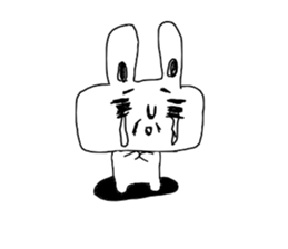 The Rabbit which needs to take a break sticker #12521411