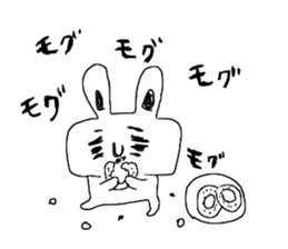 The Rabbit which needs to take a break sticker #12521412