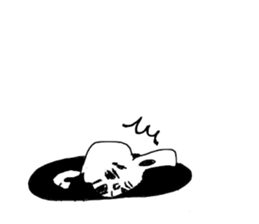 The Rabbit which needs to take a break sticker #12521416