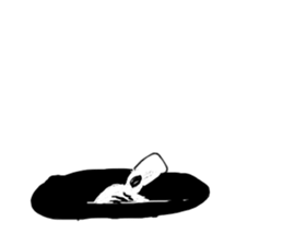 The Rabbit which needs to take a break sticker #12521417