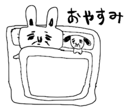 The Rabbit which needs to take a break sticker #12521419