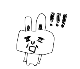 The Rabbit which needs to take a break sticker #12521420