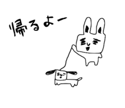 The Rabbit which needs to take a break sticker #12521427