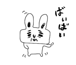 The Rabbit which needs to take a break sticker #12521429