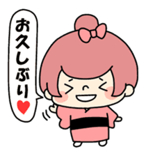 Japanese style ogurakomachi sticker. sticker #12521658