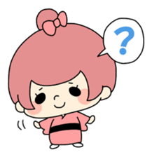 Japanese style ogurakomachi sticker. sticker #12521675