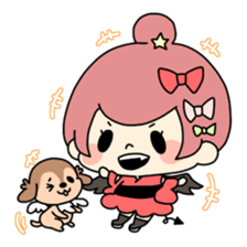 Japanese style ogurakomachi sticker. sticker #12521687