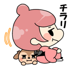 Japanese style ogurakomachi sticker. sticker #12521689