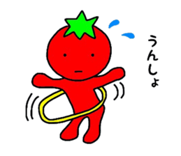 poker face tomato2 sticker #12522078