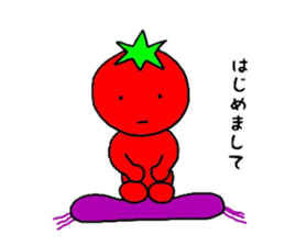 poker face tomato2 sticker #12522086
