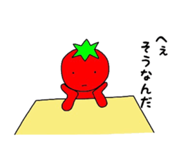 poker face tomato2 sticker #12522093