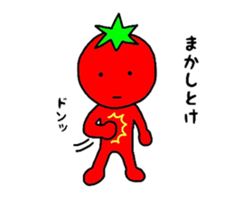 poker face tomato2 sticker #12522095