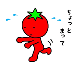 poker face tomato2 sticker #12522108