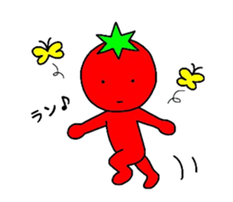 poker face tomato2 sticker #12522117