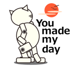 ROBO Cat English sticker #12522494