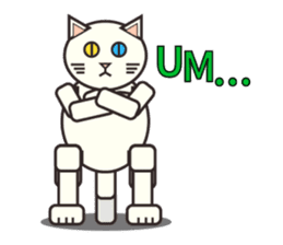 ROBO Cat English sticker #12522498