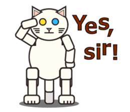 ROBO Cat English sticker #12522499