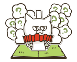 pop-up book cat sticker #12523013