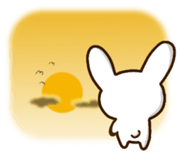 Mischievous cute rabbit sticker #12523067
