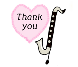 BassClarinet player's daily life sticker #12525326