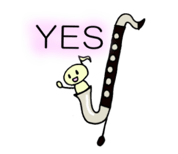 BassClarinet player's daily life sticker #12525334