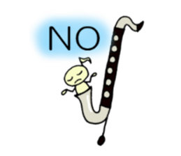 BassClarinet player's daily life sticker #12525335