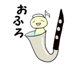 BassClarinet player's daily life sticker #12525338