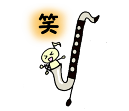BassClarinet player's daily life sticker #12525350