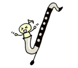 BassClarinet player's daily life sticker #12525356