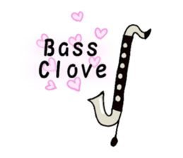 BassClarinet player's daily life sticker #12525357