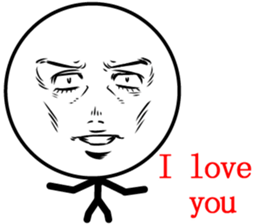 Cool man of words sticker #12525794