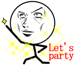 Cool man of words sticker #12525802