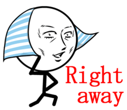 Cool man of words sticker #12525810