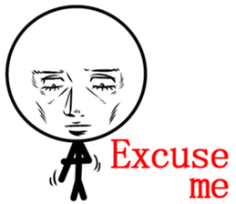 Cool man of words sticker #12525820