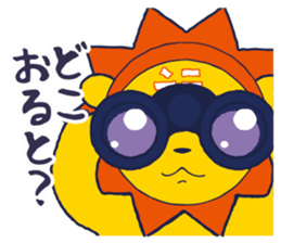 Tekuteku Santeku Lion sticker #12525909