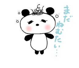 Natural perm panda sticker #12526448