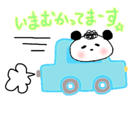 Natural perm panda sticker #12526451