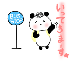 Natural perm panda sticker #12526453